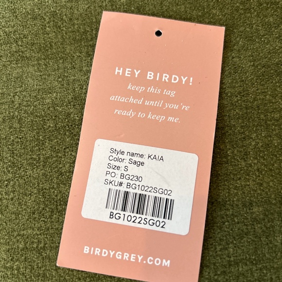 Birdy Grey Small Sage Chiffon Kaia Dress - Picture 4 of 5